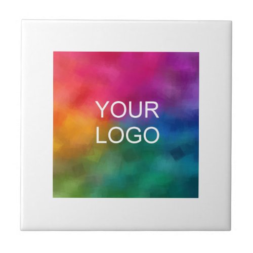 Upload Your Own Business Company Logo Here Ceramic Tile