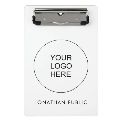 Upload Your Own Business Company Logo Here Mini Clipboard