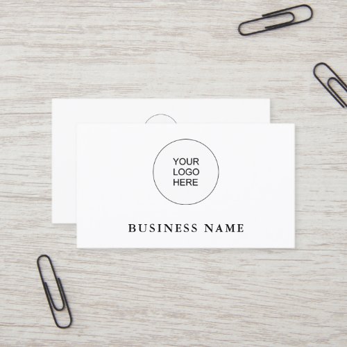 Upload Your Own Company Logo Personalized Business Card