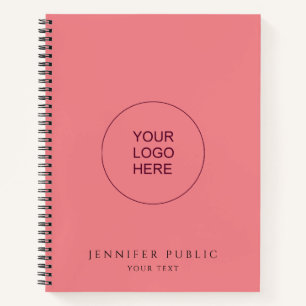 Upload Your Own Company Logo Text Here Notebook
