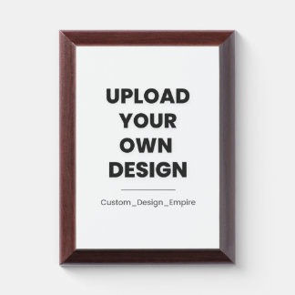 Upload Your Own Design Here | Custom Template Award Plaque