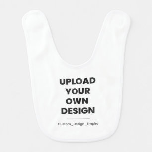 Upload Your Own Design Here   Custom Template Baby Bib