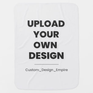 Upload Your Own Design Here   Custom Template Baby Blanket