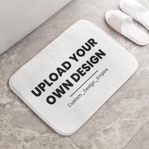 Upload Your Own Design Here Custom Template Bath Mat