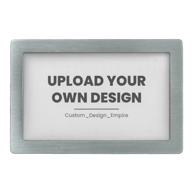 Upload Your Own Design Here | Custom Template Belt Buckle (Front)