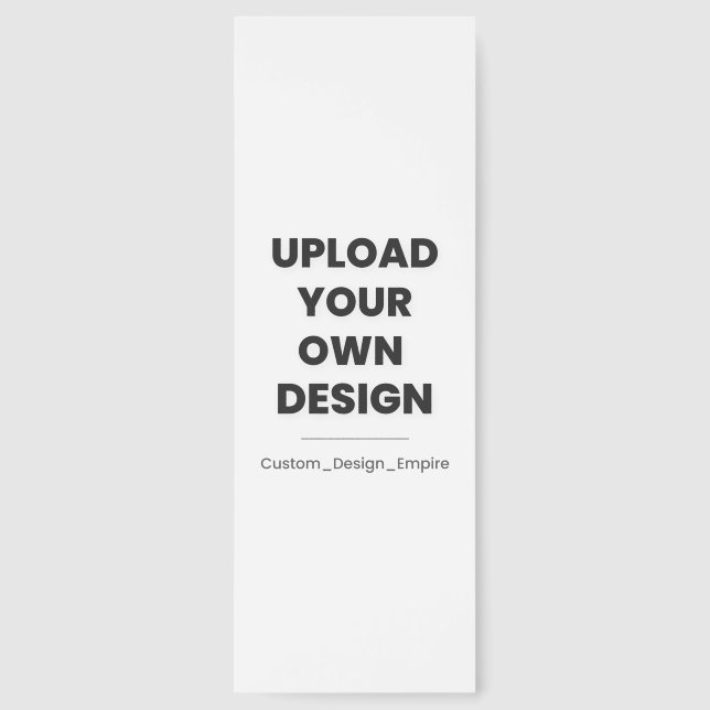 Upload Your Own Design Here | Custom Template Bookmarks (Front)