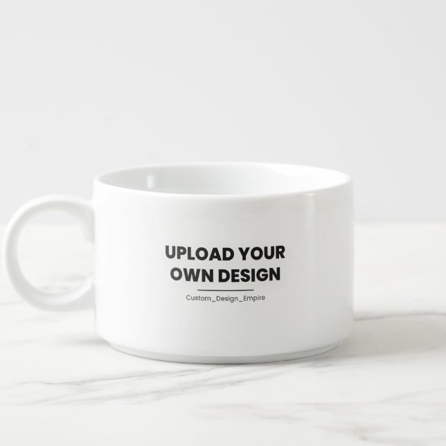 Upload Your Own Design Here | Custom Template Bowl (Right)