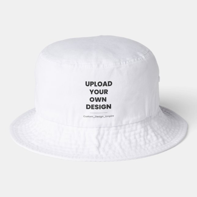 Upload Your Own Design Here | Custom Template Bucket Hat (Front)