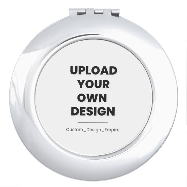 Upload Your Own Design Here | Custom Template Compact Mirror (Front)