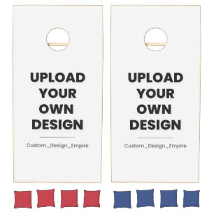 Upload Your Own Design Here   Custom Template Cornhole Set