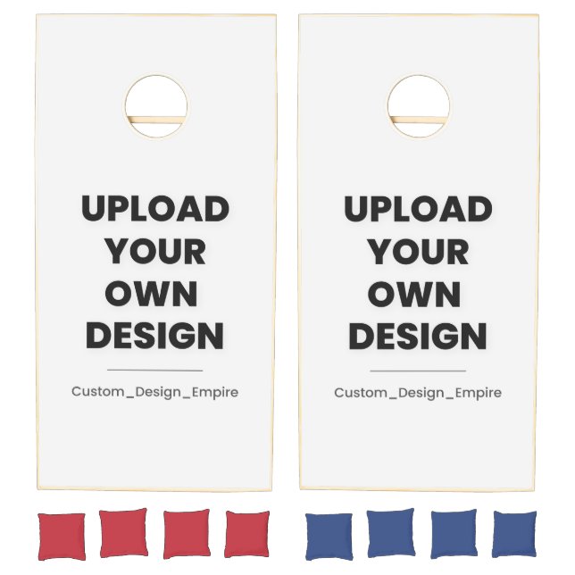 Upload Your Own Design Here | Custom Template Cornhole Set (Set)