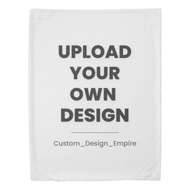 Upload Your Own Design Here | Custom Template Duvet Cover (Front)