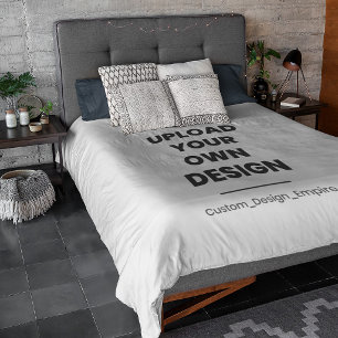 Upload Your Own Design Here Custom Template Duvet Cover