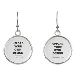 Upload Your Own Design Here   Custom Template Earrings