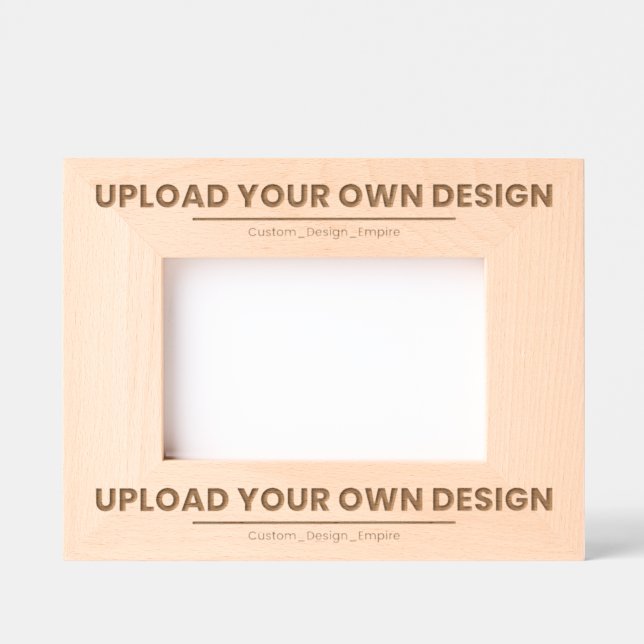 Upload Your Own Design Here | Custom Template Engraved Frames (Front)