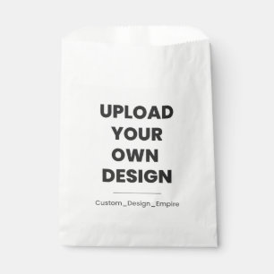Upload Your Own Design Here   Custom Template Favor Bag