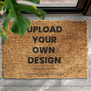 Upload Your Own Design Here Custom Template Fiber Doormat