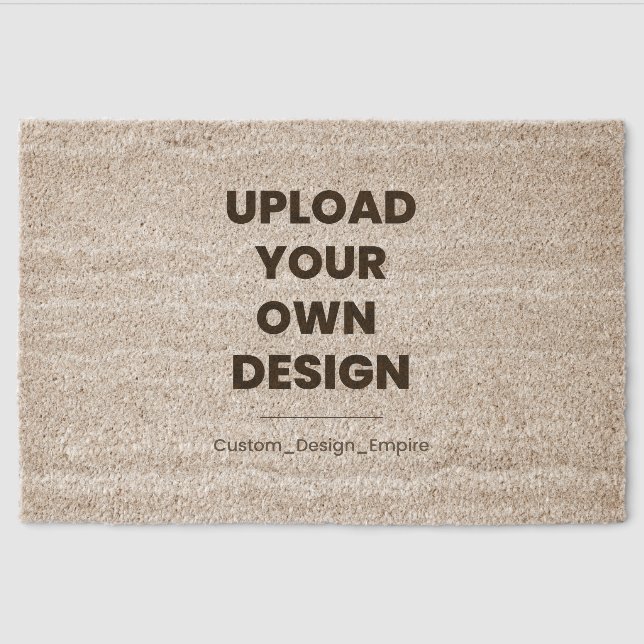 Upload Your Own Design Here | Custom Template Fiber Doormat (Front)
