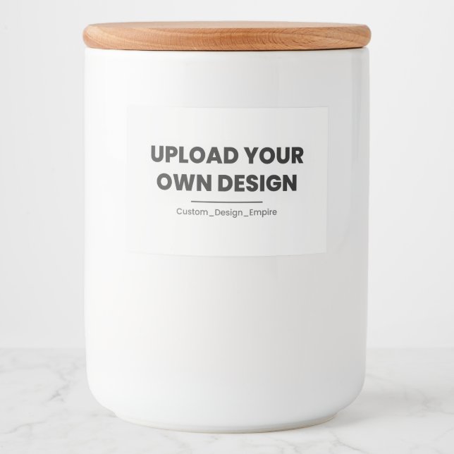 Upload Your Own Design Here | Custom Template Food Label (Front)