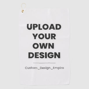 Upload Your Own Design Here   Custom Template Golf Towel
