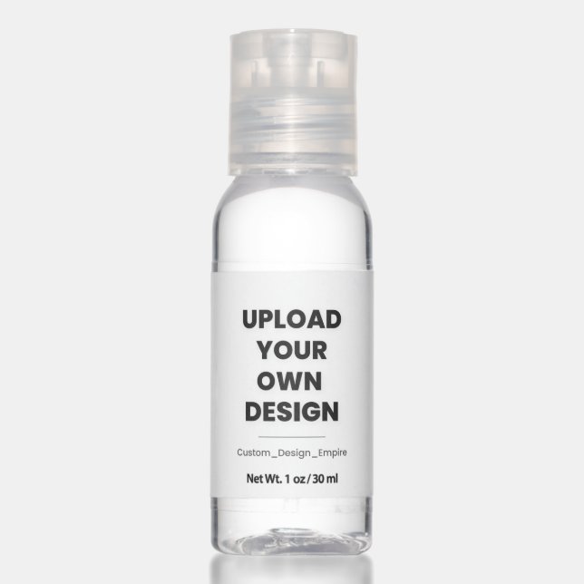 Upload Your Own Design Here | Custom Template Hand Sanitizer (Front)
