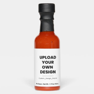 Upload Your Own Design Here   Custom Template Hot Sauces