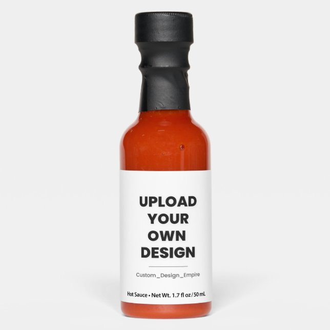 Upload Your Own Design Here | Custom Template Hot Sauces (Front)