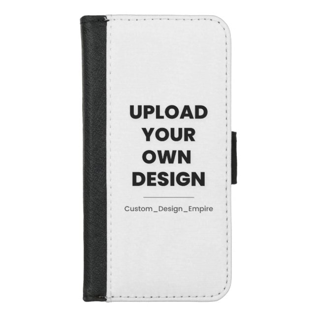 Upload Your Own Design Here | Custom Template iPhone Wallet Case (Front)