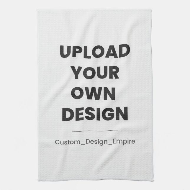 Upload Your Own Design Here | Custom Template Kitchen Towel (Vertical)