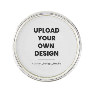 Upload Your Own Design Here Custom Template Lapel Pin