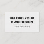 Upload Your Own Design Here | Custom Template Loyalty Card