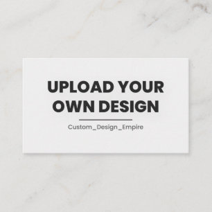 Upload Your Own Design Here   Custom Template Loyalty Card