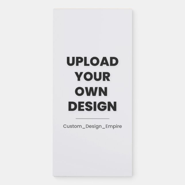 Upload Your Own Design Here | Custom Template Magnetic Notepad (Front)