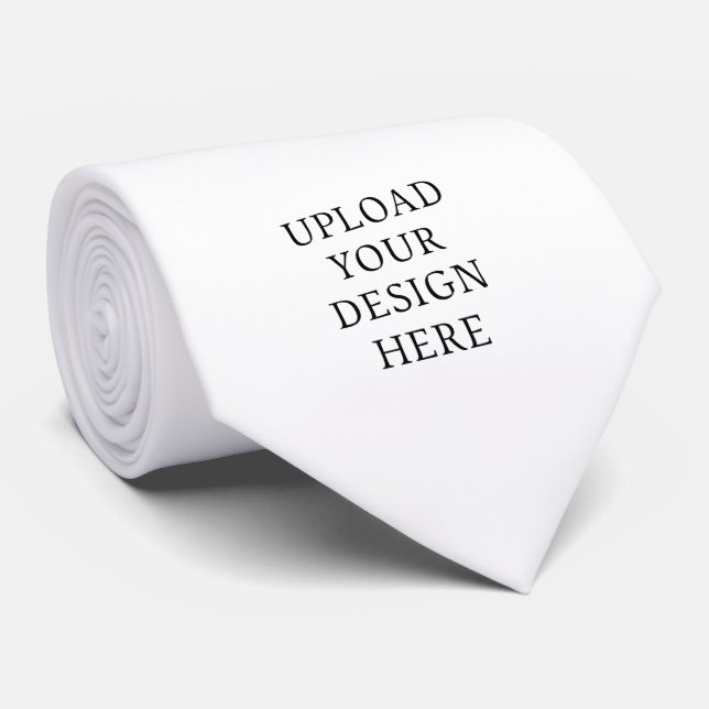 Upload Your Own Design Here | Custom Template Neck Tie (Rolled)