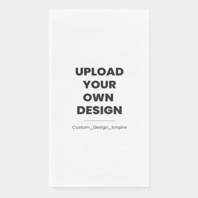 Upload Your Own Design Here | Custom Template Paper Guest Towels (Front)