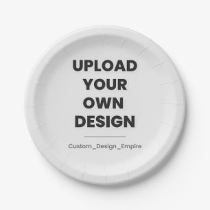 Upload Your Own Design Here   Custom Template Paper Plates