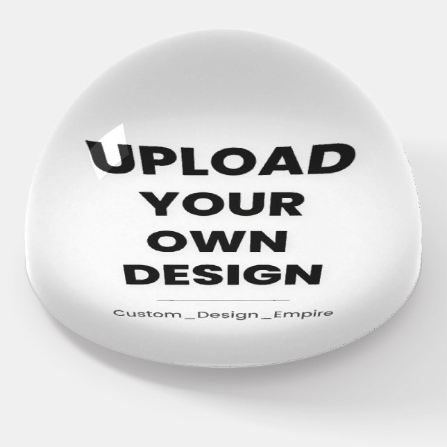 Upload Your Own Design Here | Custom Template Paperweight (Angled)