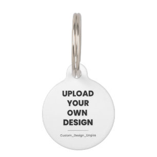 Upload Your Own Design Here   Custom Template Pet ID Tag
