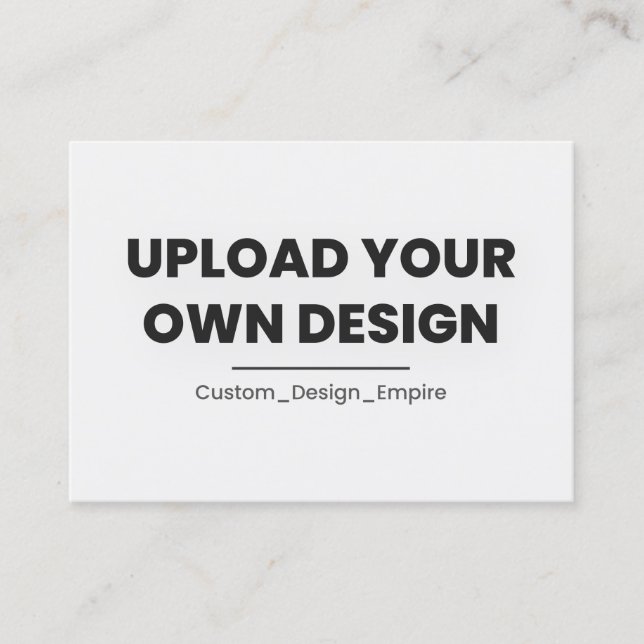 Upload Your Own Design Here | Custom Template Place Card (Front)