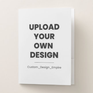 Upload Your Own Design Here | Custom Template Pocket Folder