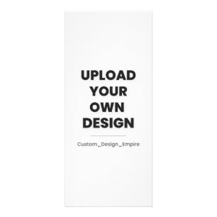 Upload Your Own Design Here   Custom Template Rack Card