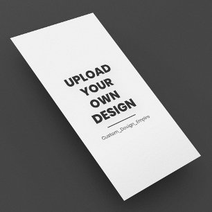 Upload Your Own Design Here Custom Template Rack Card
