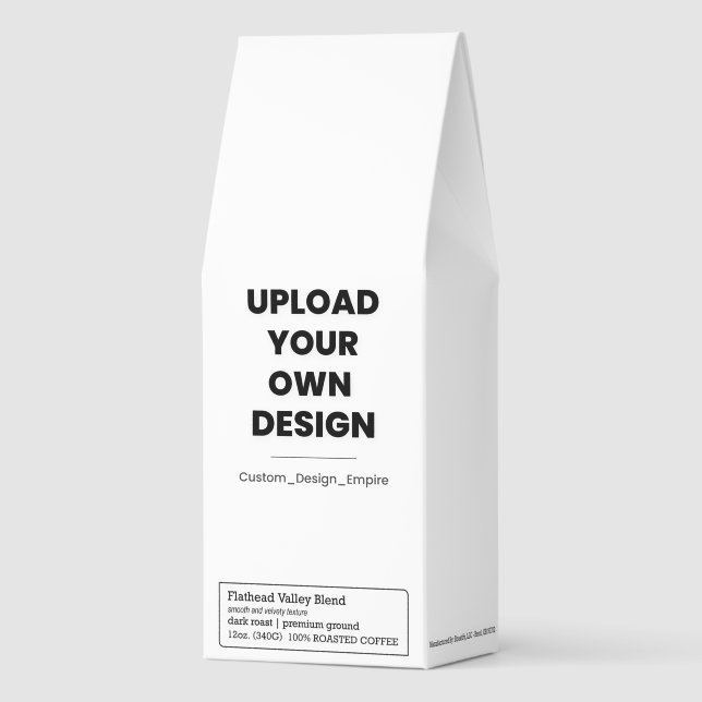 Upload Your Own Design Here | Custom Template Roasted Coffee (Front)