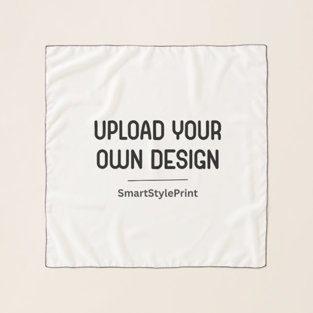 Upload Your Own Design Here | Custom Template Scarf (Front)
