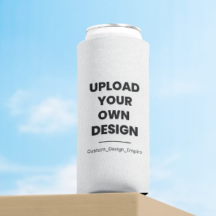 Upload Your Own Design Here   Custom Template Seltzer Can Cooler