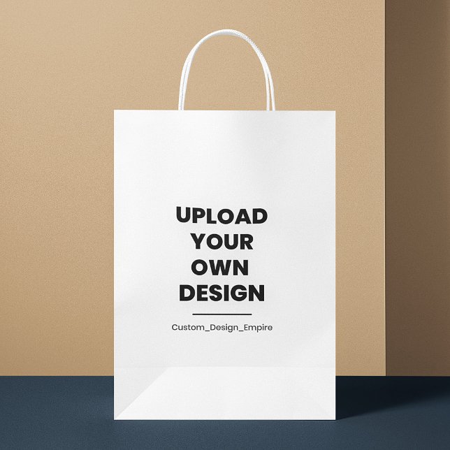 Upload Your Own Design Here | Custom Template Small Gift Bag (Creator Uploaded)