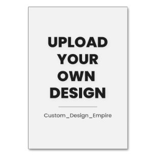 Upload Your Own Design Here   Custom Template Table Number