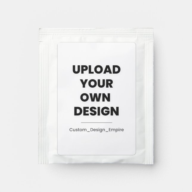 Upload Your Own Design Here | Custom Template Tea Bag Drink Mix (Front)