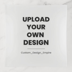 Upload Your Own Design Here Custom Template Trinket Tray