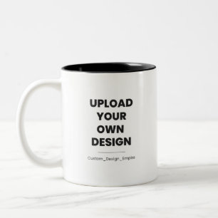 Upload Your Own Design Here   Custom Template Two-Tone Coffee Mug